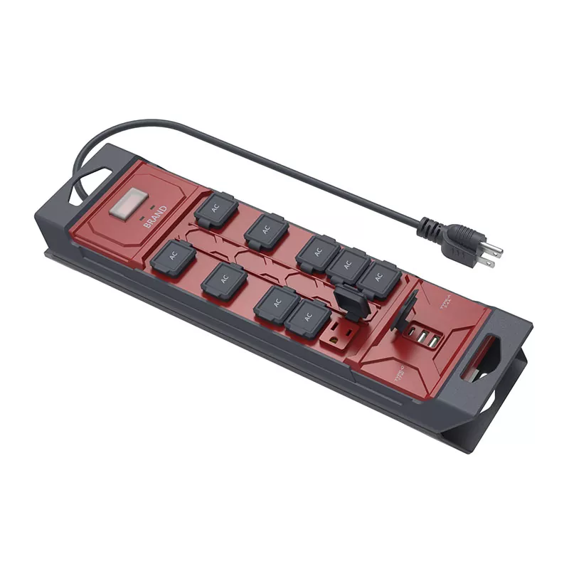 10 uttag Vattentät Power Strip