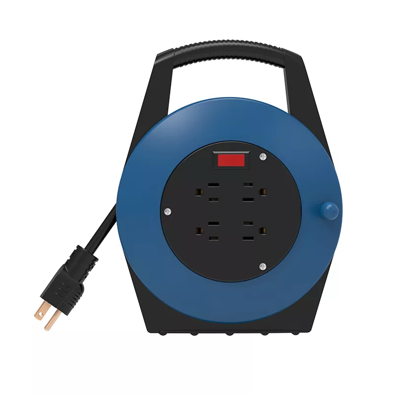 4 uttag USB -plastsladdrulle 20ft