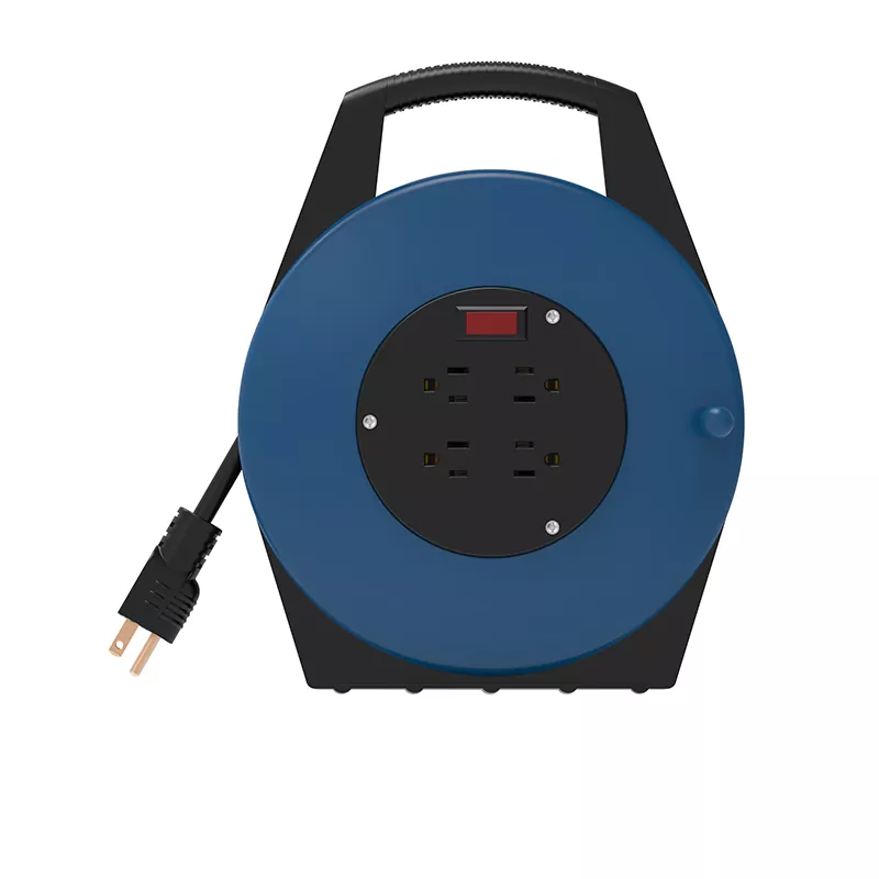 4 uttag USB -plastsladdrull 25ft